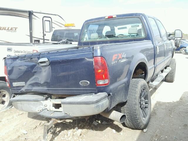 1FTSW21P86EB22776 - 2006 FORD F250 SUPER BLUE photo 4