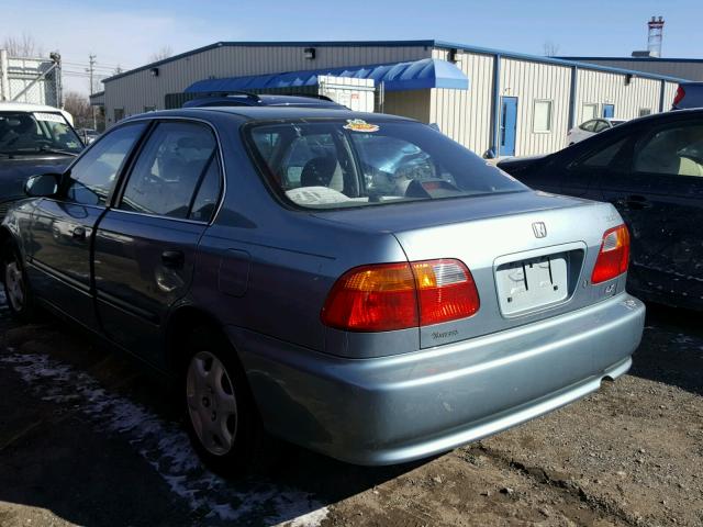 1HGEJ6672YL018814 - 2000 HONDA CIVIC LX BLUE photo 3