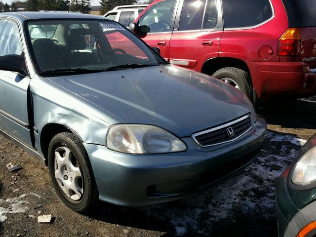 1HGEJ6672YL018814 - 2000 HONDA CIVIC LX BLUE photo 9