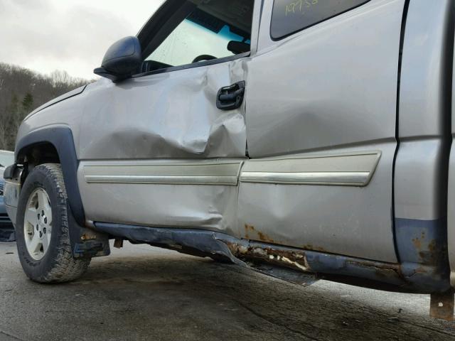 1GCEK19T65E113108 - 2005 CHEVROLET SILVERADO GRAY photo 10