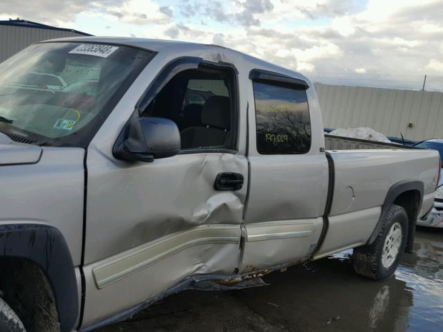 1GCEK19T65E113108 - 2005 CHEVROLET SILVERADO GRAY photo 9