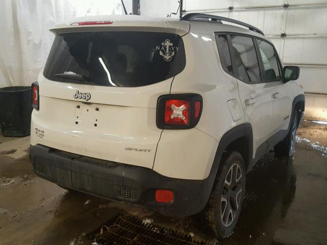 ZACCJBAB3HPF33018 - 2017 JEEP RENEGADE S თეთრი ფოტო 4