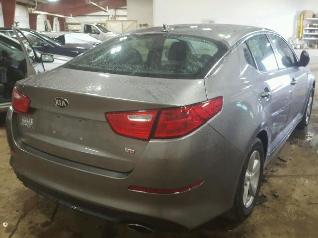 5XXGM4A75FG491534 - 2015 KIA OPTIMA LX GRAY photo 4