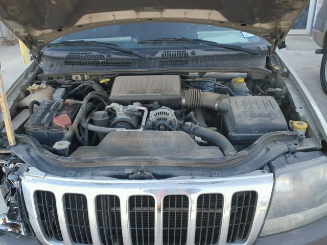 1J4GX48N93C536539 - 2003 JEEP GRAND CHER GRAY photo 7