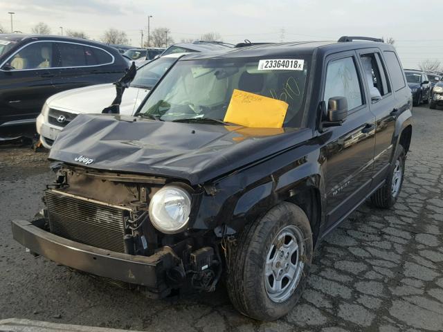 1C4NJPBB7ED803222 - 2014 JEEP PATRIOT SP BLACK photo 2