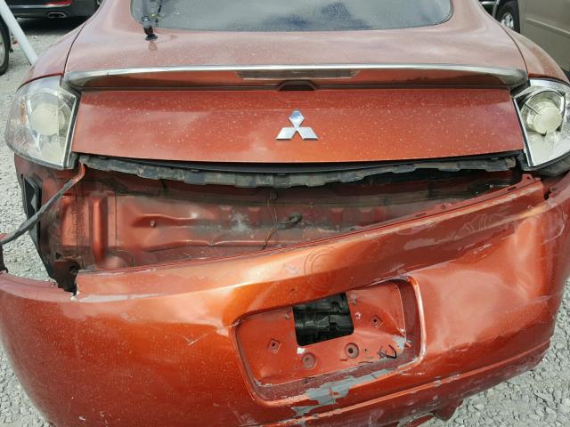 4A3AK24F97E018418 - 2007 MITSUBISHI ECLIPSE GS ORANGE photo 10