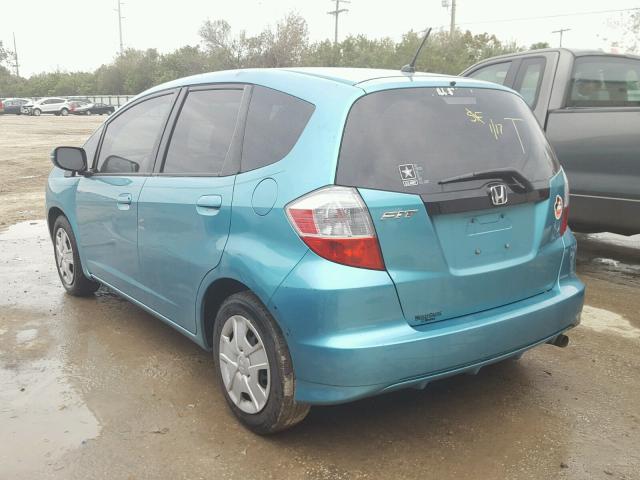 JHMGE8H37DC015014 - 2013 HONDA FIT GREEN photo 3