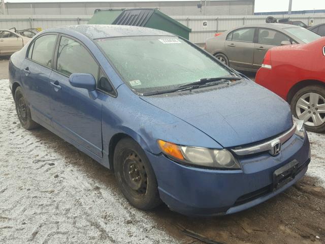 2HGFA16538H519553 - 2008 HONDA CIVIC LX BLUE photo 1