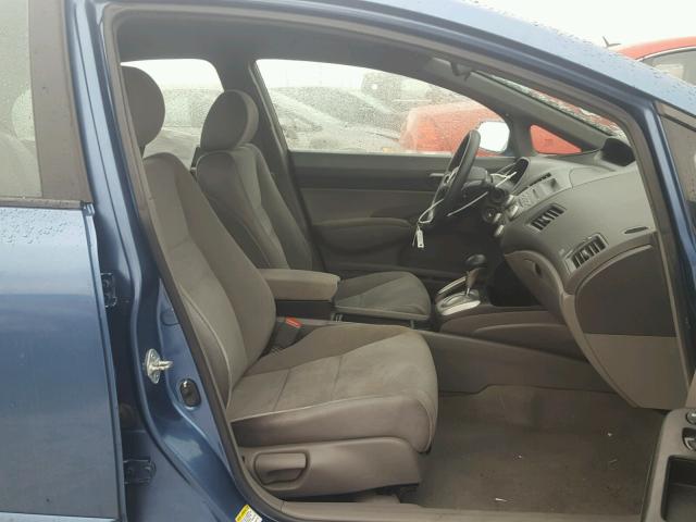 2HGFA16538H519553 - 2008 HONDA CIVIC LX BLUE photo 5