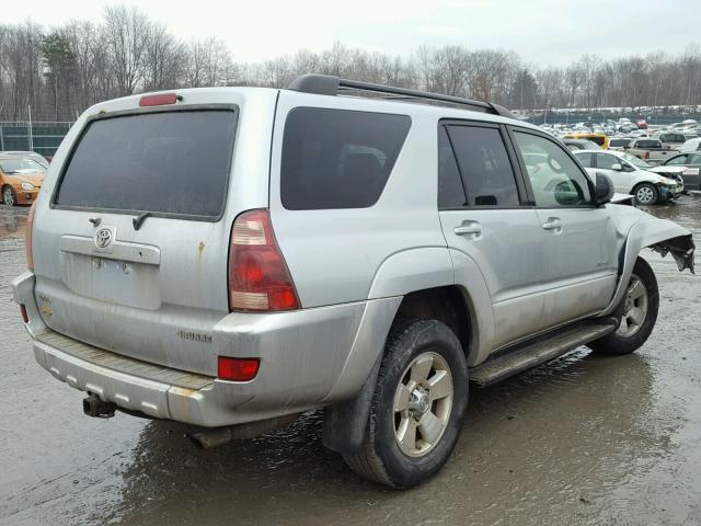 JTEBU14R858042805 - 2005 TOYOTA 4RUNNER SR SILVER photo 4