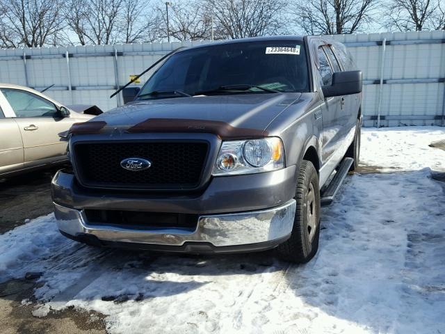 1FTPX12525NB90564 - 2005 FORD F150 GRAY photo 2