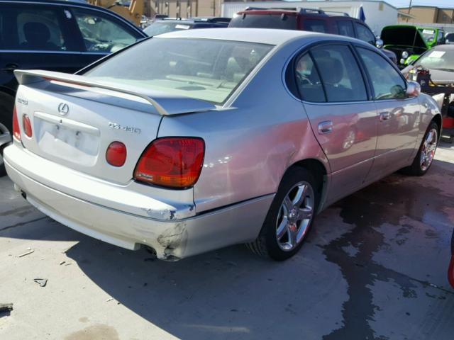 JT8BL69S520011293 - 2002 LEXUS GS 430 SILVER photo 4