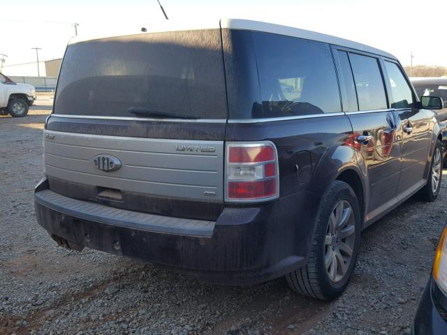 2FMEK63C99BA50492 - 2009 FORD FLEX LIMIT BURGUNDY photo 4