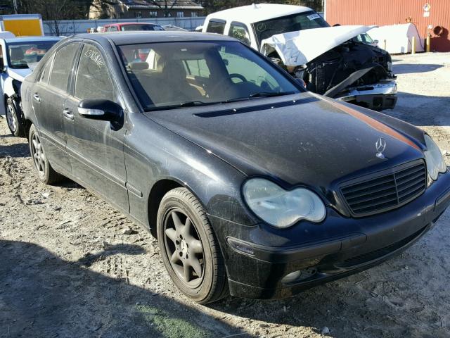 WDBRF61J93A419106 - 2003 MERCEDES-BENZ C 240 BLACK photo 1