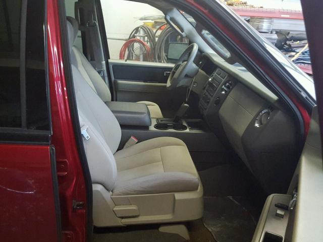 1FMFU16597LA94035 - 2007 FORD EXPEDITION BURGUNDY photo 5