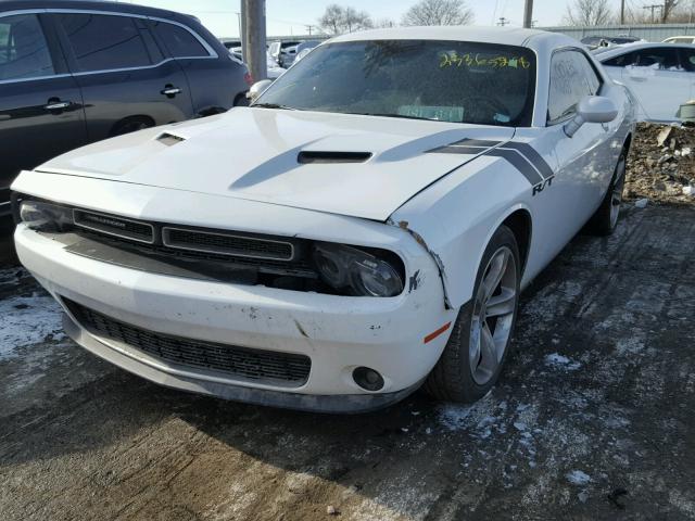 2C3CDZBG6FH705801 - 2015 DODGE CHALLENGER WHITE photo 2