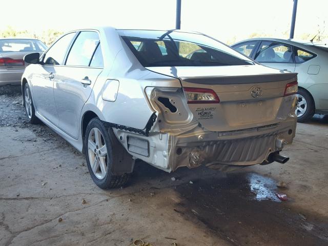 4T1BF1FK2CU164879 - 2012 TOYOTA CAMRY BASE SILVER photo 3