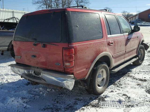 1FMPU18L7WLA61498 - 1998 FORD EXPEDITION RED photo 4