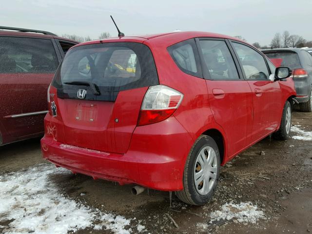 JHMGE88219C002483 - 2009 HONDA FIT RED photo 4