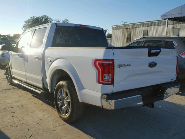 1FTEW1C83GFA97116 - 2016 FORD F150 SUPER WHITE photo 3