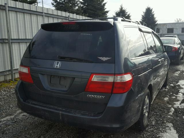 5FNRL38645B040177 - 2005 HONDA ODYSSEY EX GRAY photo 4