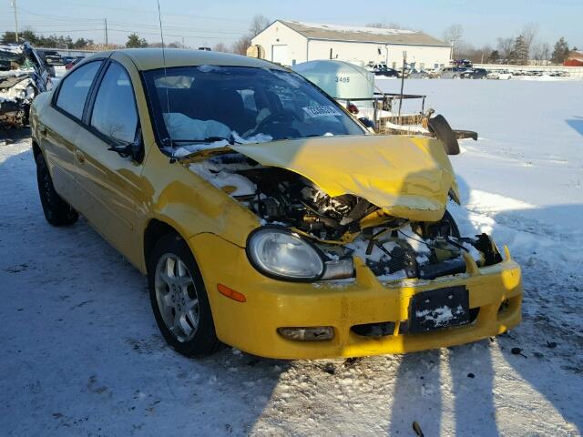 1B3ES56C12D655621 - 2002 DODGE NEON ES YELLOW photo 1