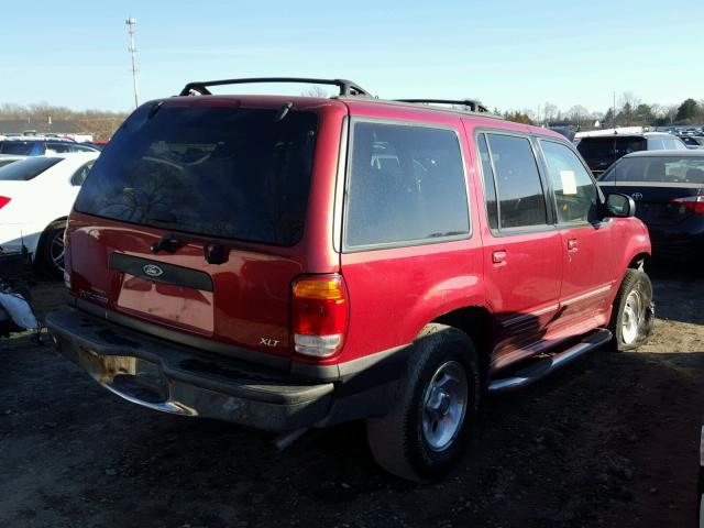 1FMDU73E21ZA57864 - 2001 FORD EXPLORER X BURGUNDY photo 4