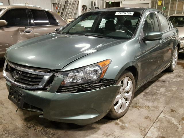 1HGCP26879A084196 - 2009 HONDA ACCORD EXL GREEN photo 2