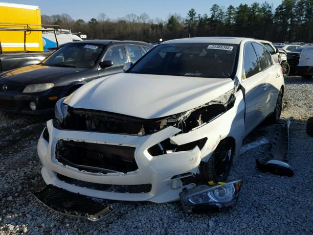 JN1BV7AP3EM690487 - 2014 INFINITI Q50 BASE WHITE photo 2