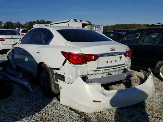 JN1BV7AP3EM690487 - 2014 INFINITI Q50 BASE WHITE photo 3