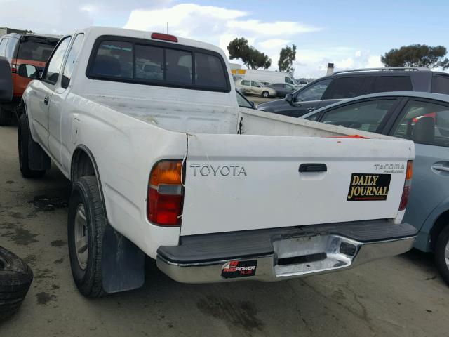 4TASM92N7XZ550470 - 1999 TOYOTA TACOMA XTR WHITE photo 3