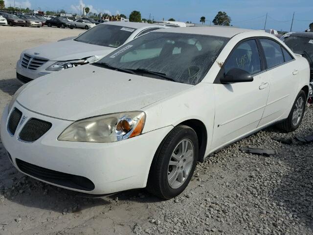 1G2ZF55B464275048 - 2006 PONTIAC G6 SE WHITE photo 2