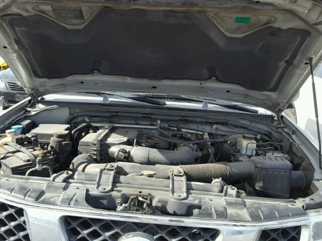 1N6BD06T07C412987 - 2007 NISSAN FRONTIER K SILVER photo 7