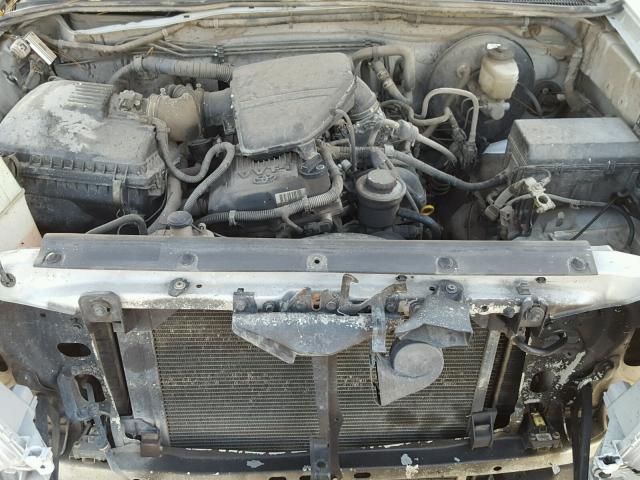 5TENX22N08Z519647 - 2008 TOYOTA TACOMA SILVER photo 7