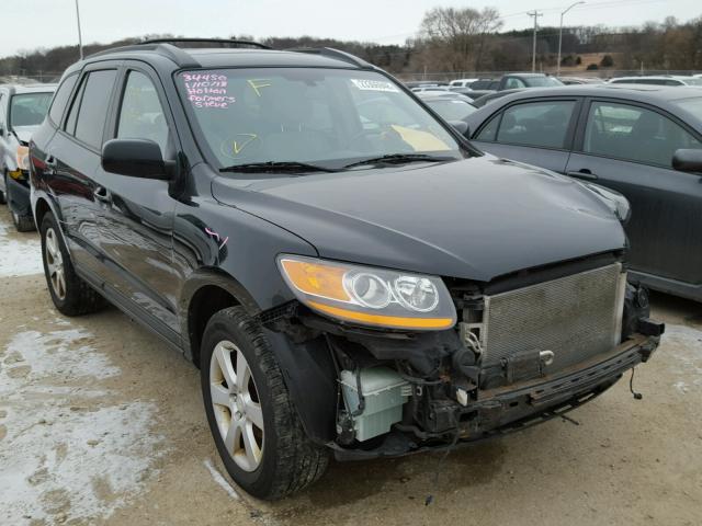 5NMSH13E68H185049 - 2008 HYUNDAI SANTA FE S BLACK photo 1