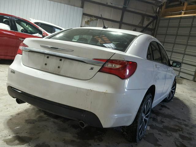 1C3CCBCG6DN605596 - 2013 CHRYSLER 200 LIMITE WHITE photo 4