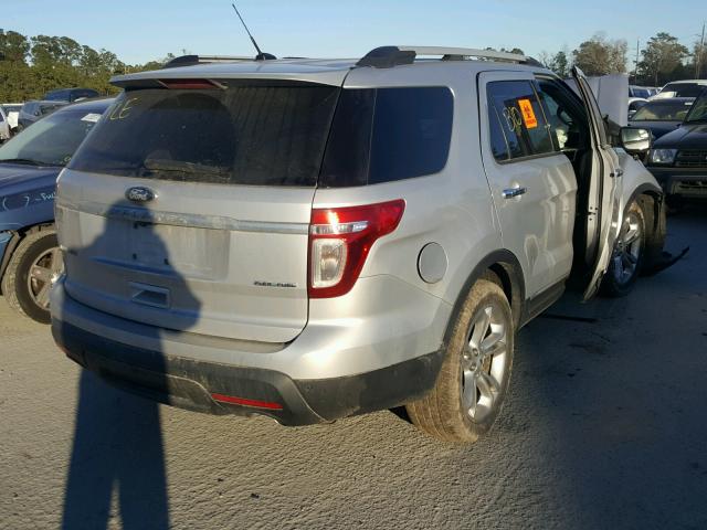 1FM5K7F86EGC24955 - 2014 FORD EXPLORER L SILVER photo 4