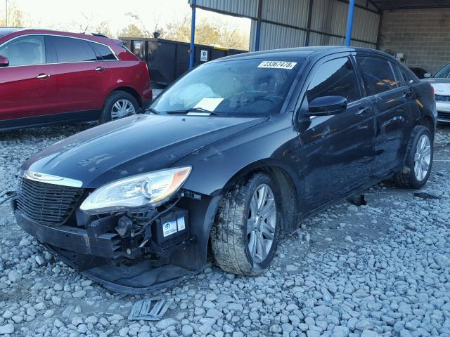 1C3CCBABXDN660446 - 2013 CHRYSLER 200 LX BLACK photo 2