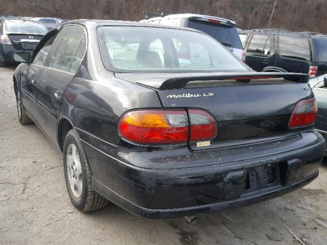 1G1NE52J43M617417 - 2003 CHEVROLET MALIBU LS BLACK photo 3