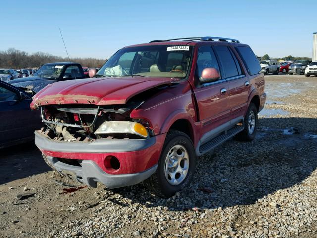 5LMPU28L6WLJ20236 - 1998 LINCOLN NAVIGATOR RED photo 2