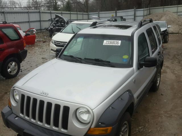 1J4GL38K65W725341 - 2005 JEEP LIBERTY RE GRAY photo 9