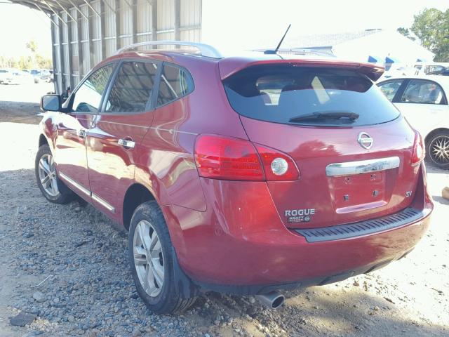 JN8AS5MT8DW013263 - 2013 NISSAN ROGUE S RED photo 3