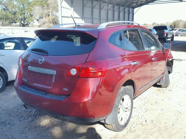 JN8AS5MT8DW013263 - 2013 NISSAN ROGUE S RED photo 4