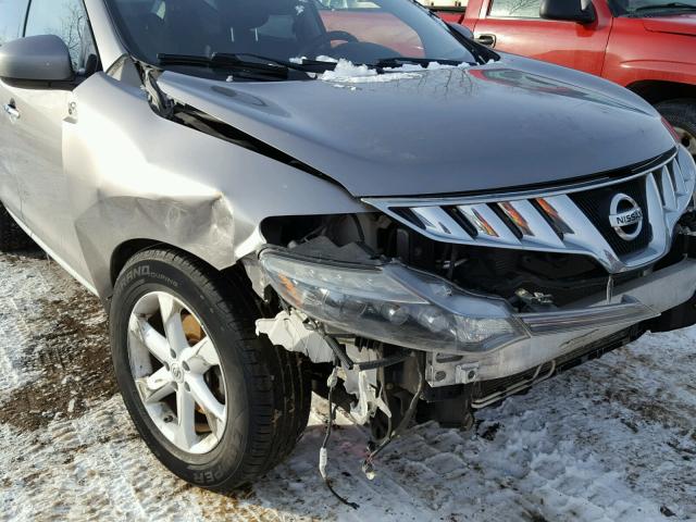 JN8AZ18W79W116495 - 2009 NISSAN MURANO S GRAY photo 9