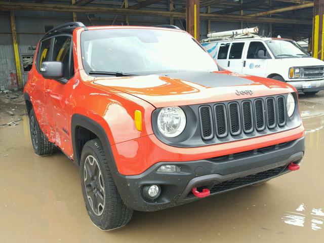 ZACCJBCT8GPC91590 - 2016 JEEP RENEGADE T ORANGE photo 1