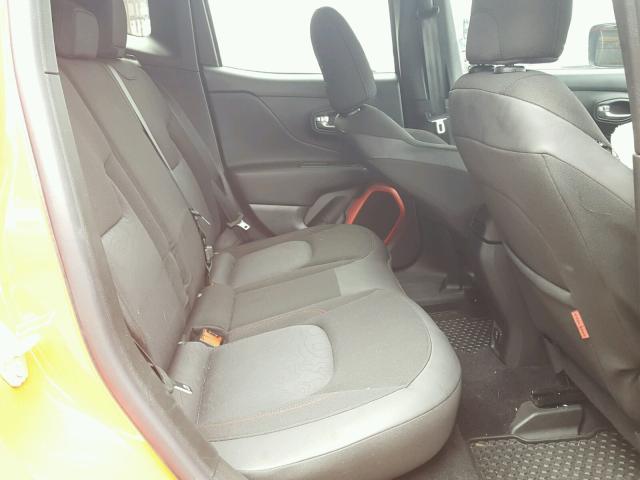 ZACCJBCT8GPC91590 - 2016 JEEP RENEGADE T ORANGE photo 6