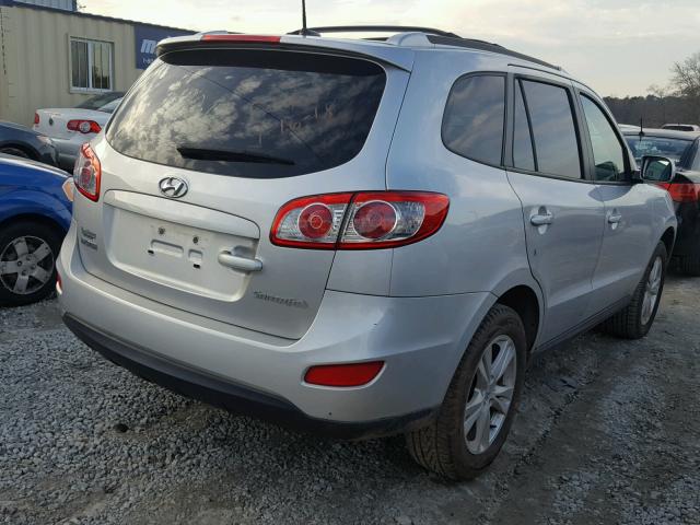 5XYZH4AG6BG070764 - 2011 HYUNDAI SANTA FE S SILVER photo 4