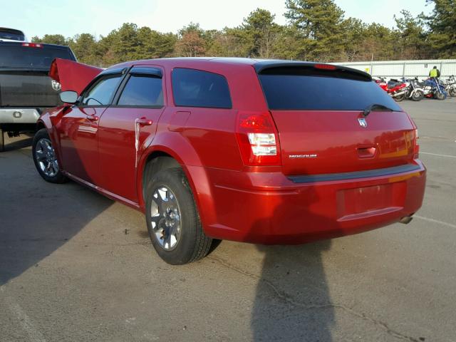 2D4FV47T98H130288 - 2008 DODGE MAGNUM RED photo 3