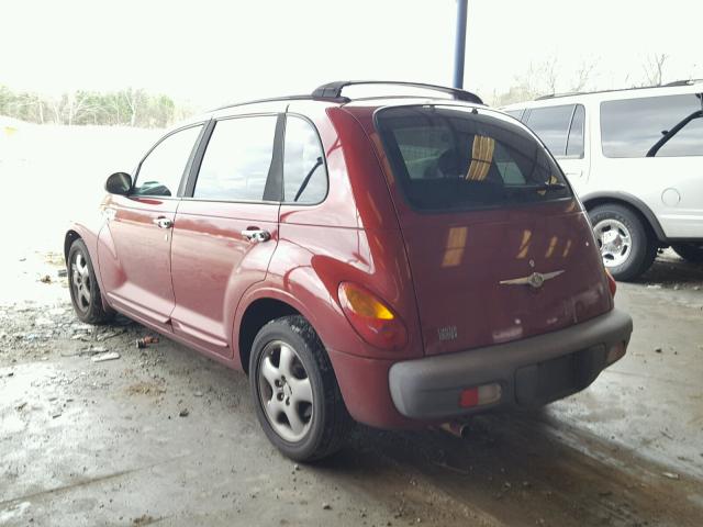 3C8FY4BB71T636698 - 2001 CHRYSLER PT CRUISER RED photo 3