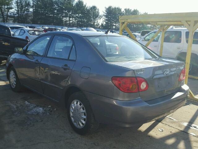 2T1BR32E34C259893 - 2004 TOYOTA COROLLA CE GRAY photo 3